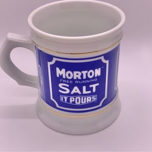 Morton Salt Corner Store Porcelain Mug Collection 1982 Vintage Nostalgic Retro